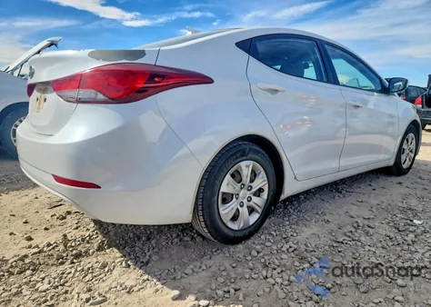 2016 Hyundai Elantra Se from USA, damaged, VIN 5NPDH4AE9GH711348